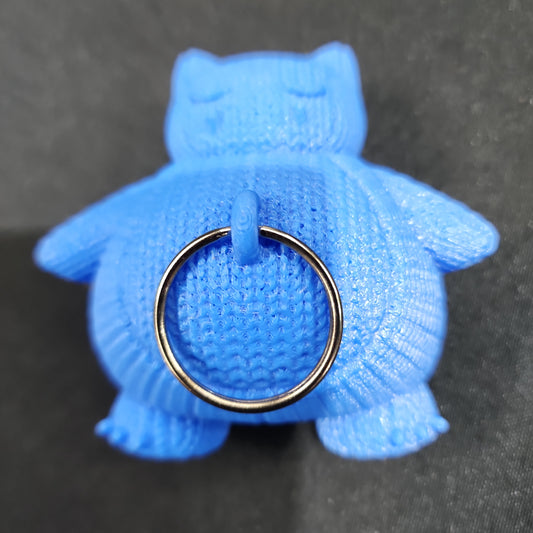 Blue Snoralax Keychain