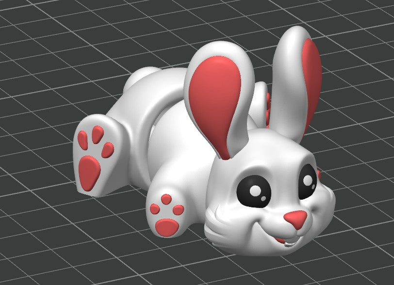 Bunny with Smile Painted