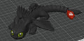 Toothless Dragon 8" Version Painted