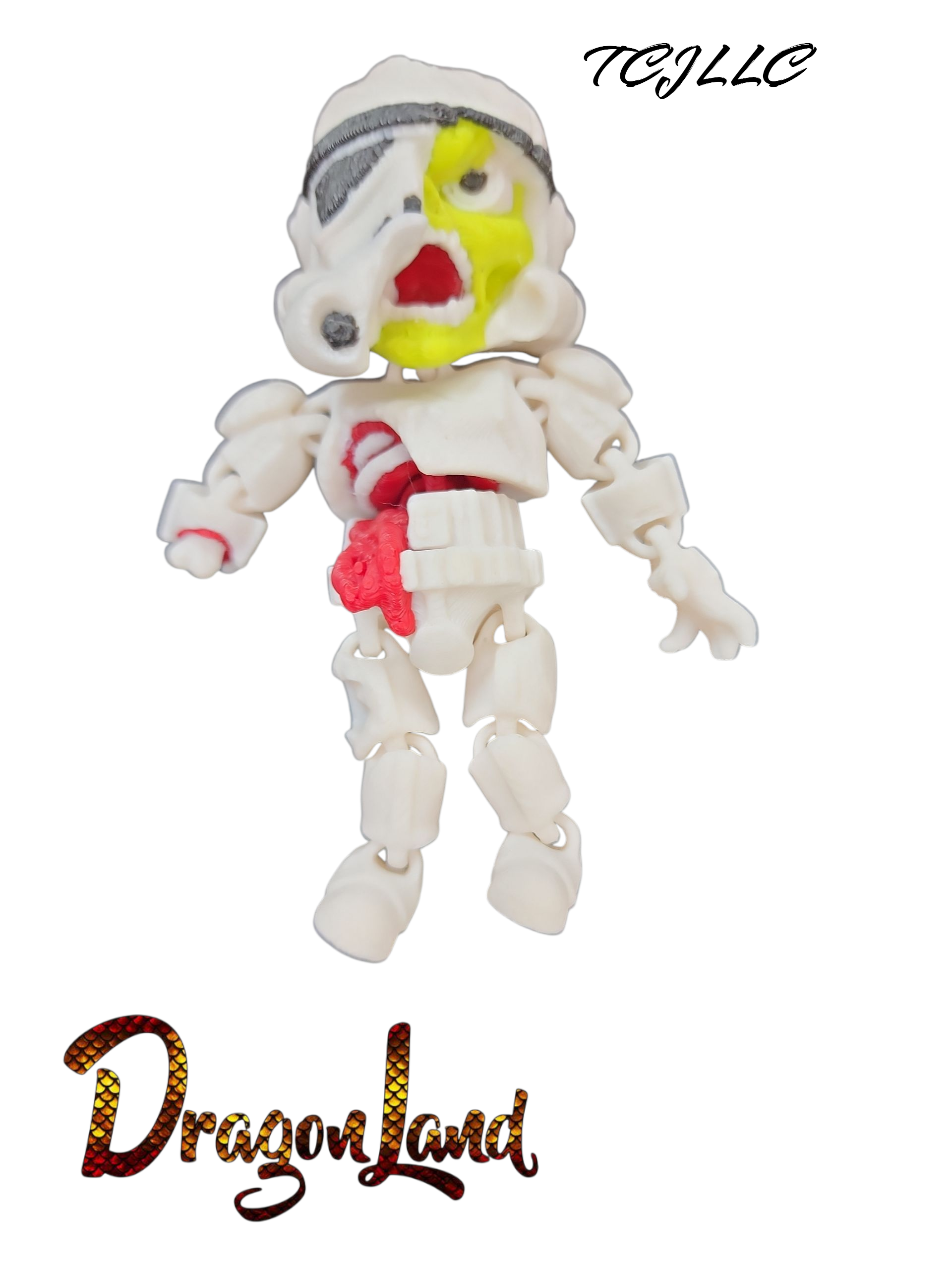 Storm Trooper Zombie painted horror doll