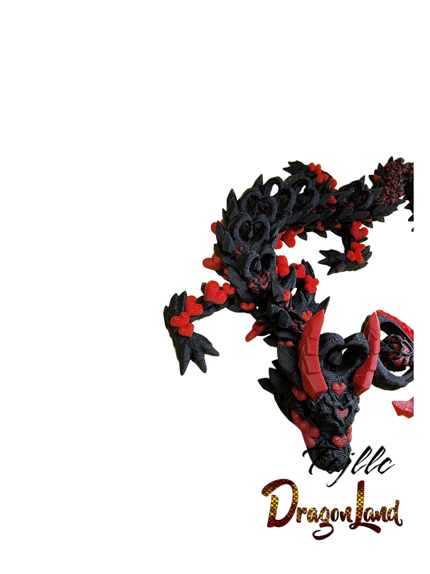 Dark heart dragon large( painted )