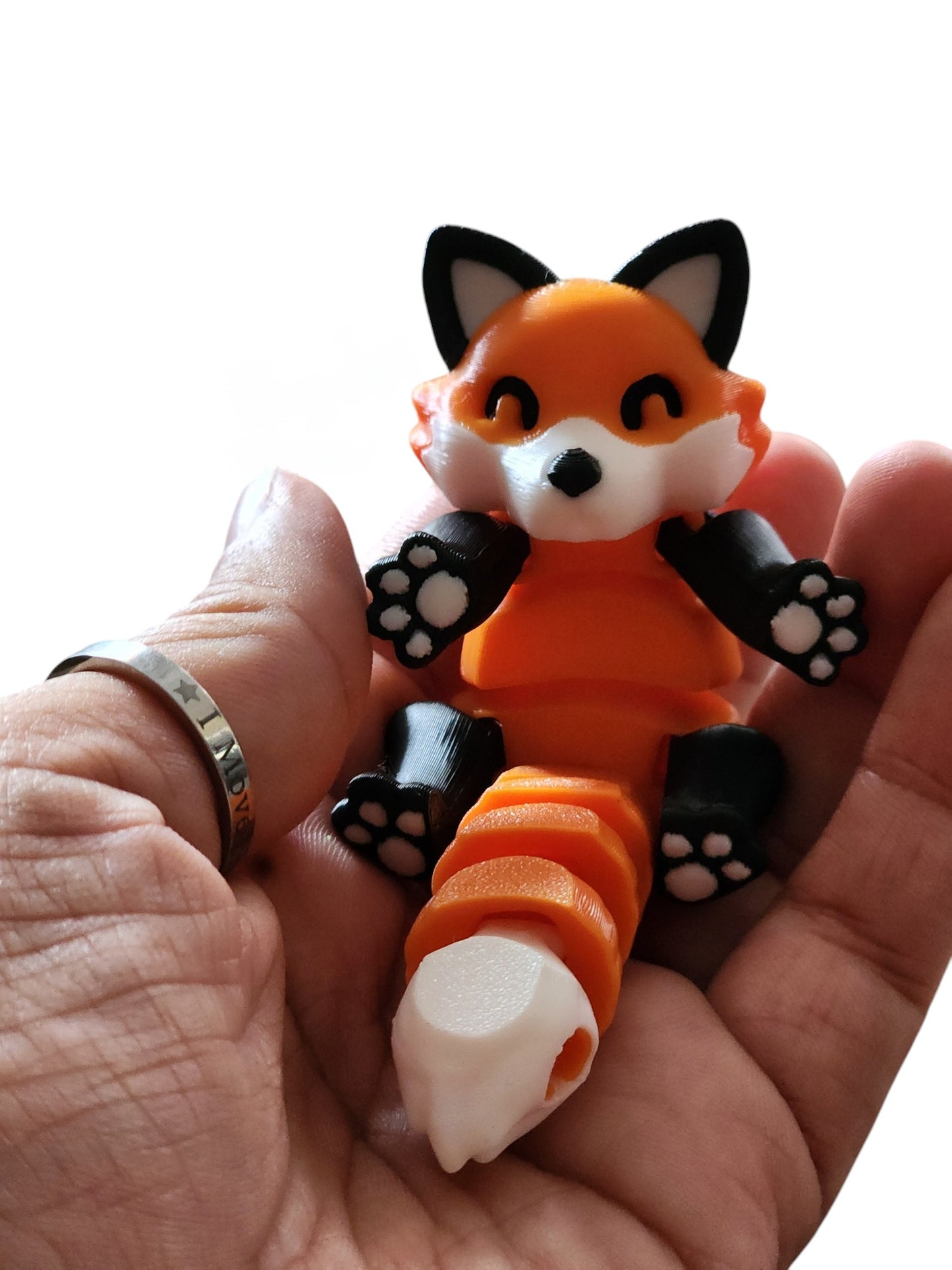 Fox key chain ( painted )