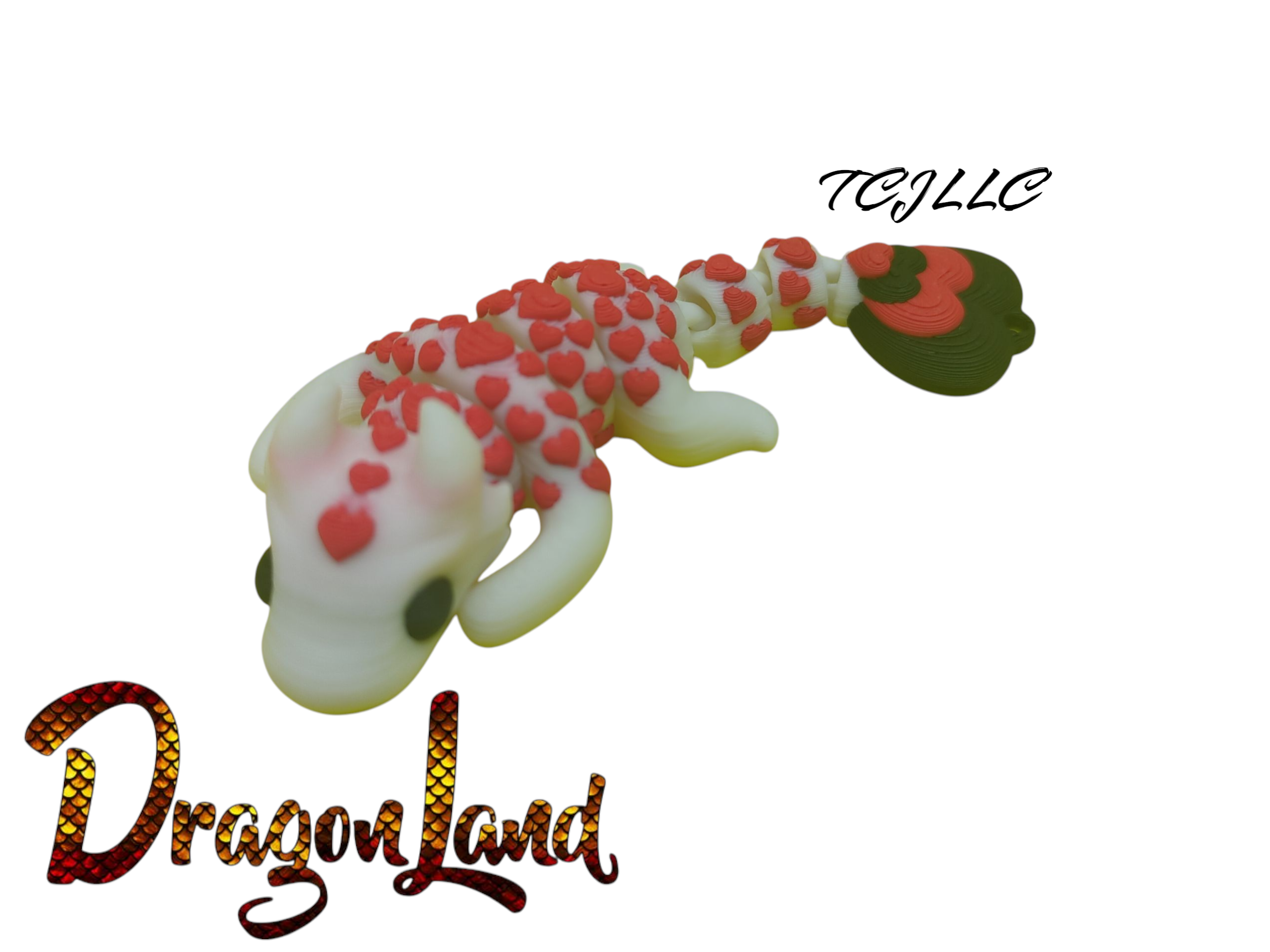 Heart Dragon Tadling Painted