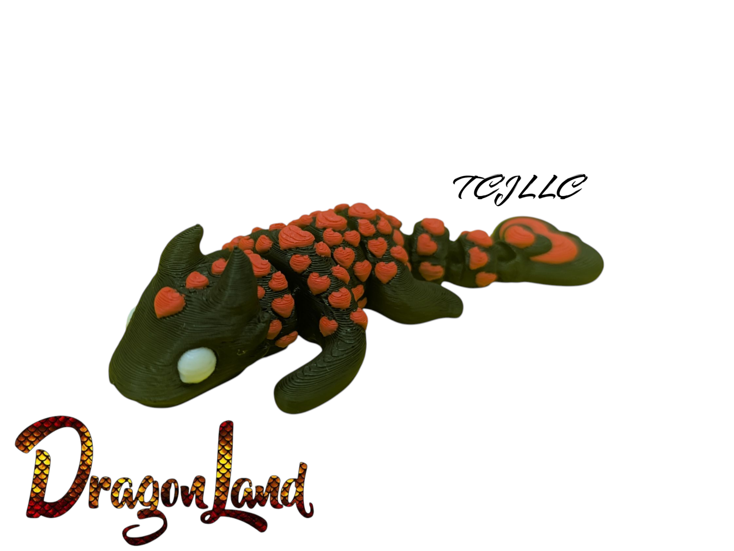 Heart Dragon Tadling Painted