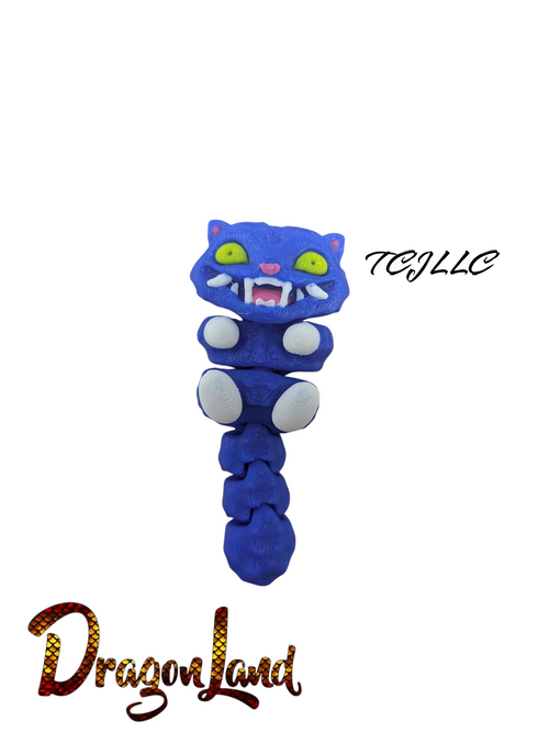 Blue Tiger Keychain